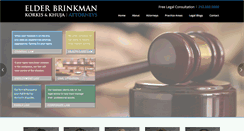 Desktop Screenshot of elderbrinkmanlaw.com
