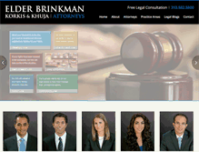 Tablet Screenshot of elderbrinkmanlaw.com